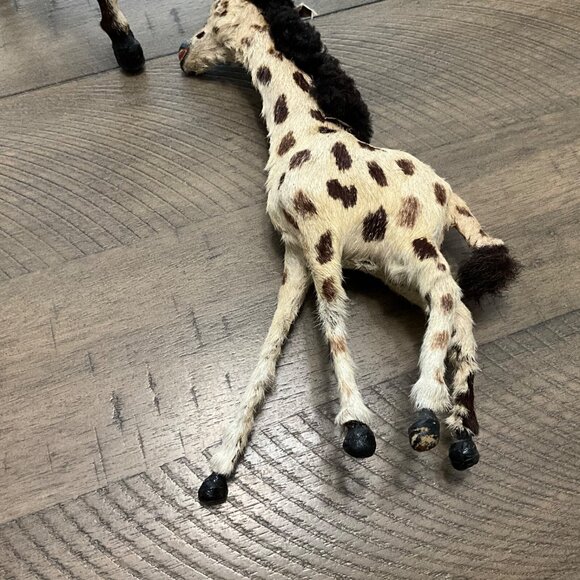 Victorian Antique Miniature Giraffe Victorian Toys Handmade Fur Taxidermy - Picture 3 of 13